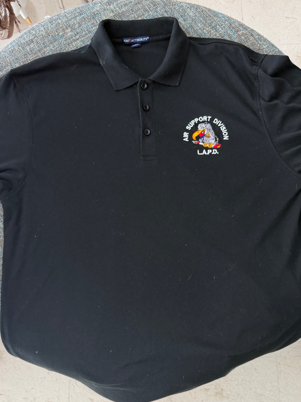 Polo with LAPD Air Support Division Logo